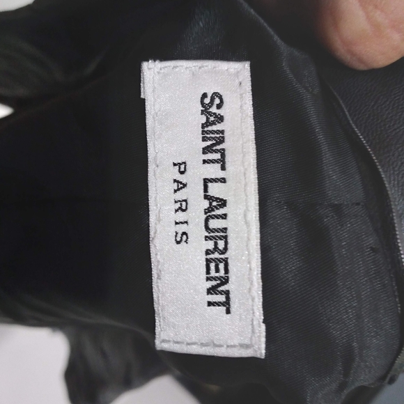 Saint Laurent Leather Biker Jacket Size 38 - Picture 8 of 12